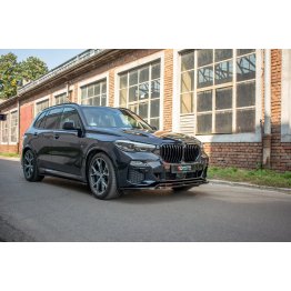 Накладка сплиттер на передний бампер на BMW X5 G05 M-Pack